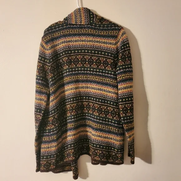 Ruff Hewn wool mohair blend boho neutral colored cardigan size Lg - Picture 3 of 13